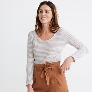 Madewell Scoop neck striped top